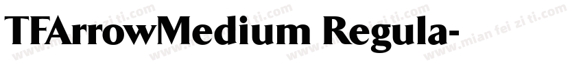 TFArrowMedium Regula字体转换